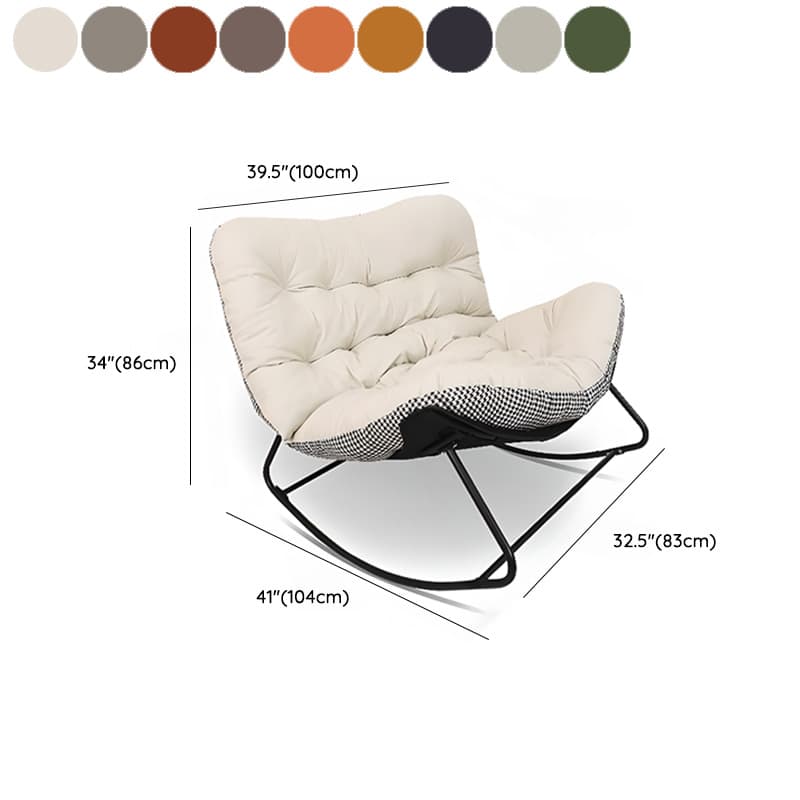 2 Person Rocking Chair Couch with Rear Back and Stationary - image 15