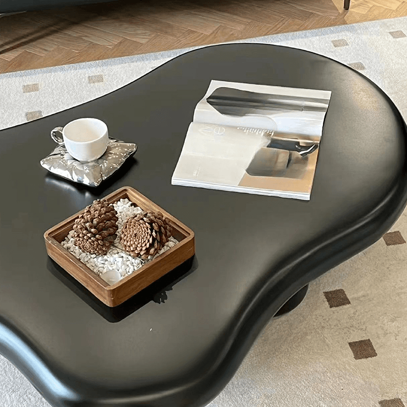 Irregular Shaped Wooden Top Coffee Table Suitable for Foyer - image 7