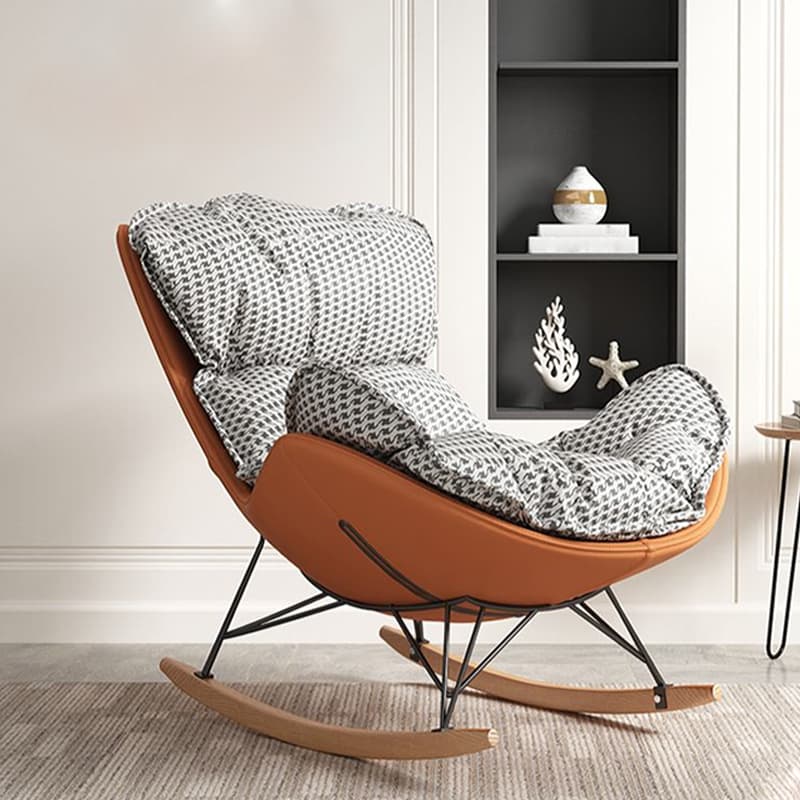 Elegant and Comfortable Upholstered Rocking Chair - Modern Design for Stylish Indoor Spaces - image 11