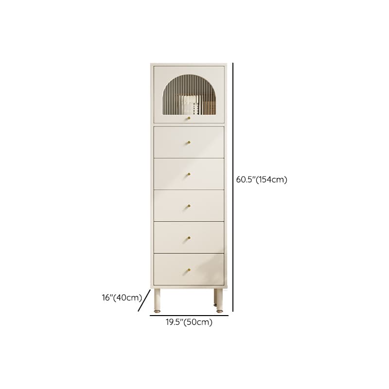 Chalk French Provincial Raw Wood Combo Dresser for Parlor with 5/6/4 Drawers and Hutch in Vertical Orientation - image 19