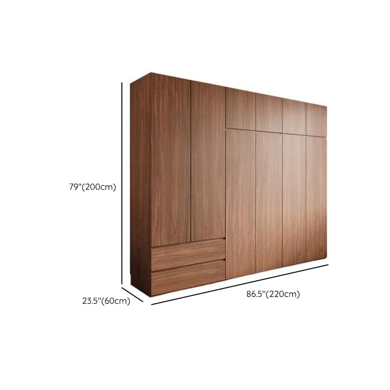 Acorn Minimalist Natural Wood Independent Wardrobe Closet with Soft Close Drawer, Soft Close Door, and Interior Shelves - image 18