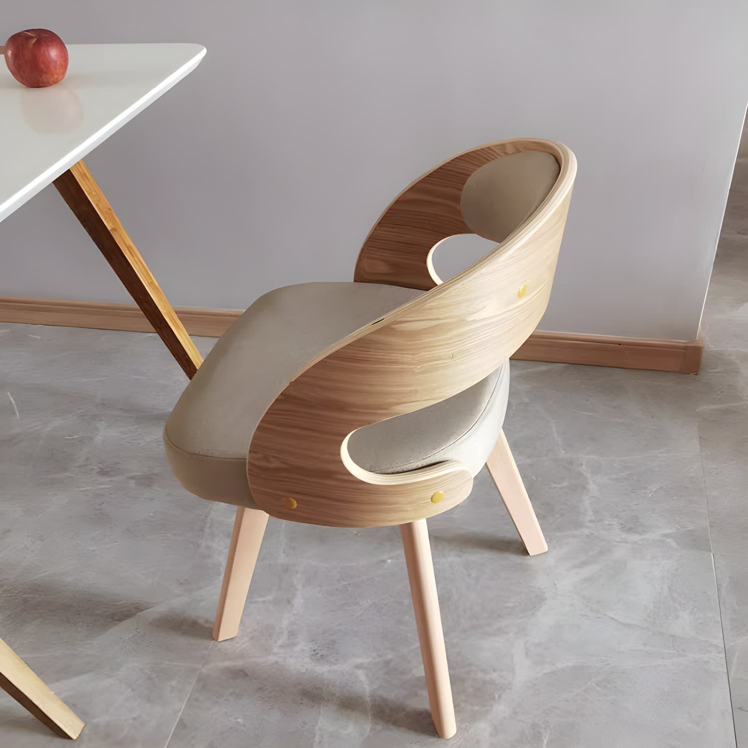 Contemporary Swivel Side Dining Room Chair Open Back Chair for Home Use - image 15