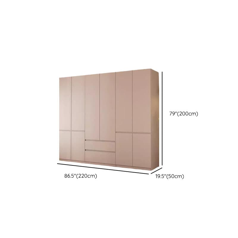 Modish Manufactured Wood Independent Armoire Cabinet with Soft Close Drawer, Soft Close Door, Interior Shelves, and Clothing Rod - image 19