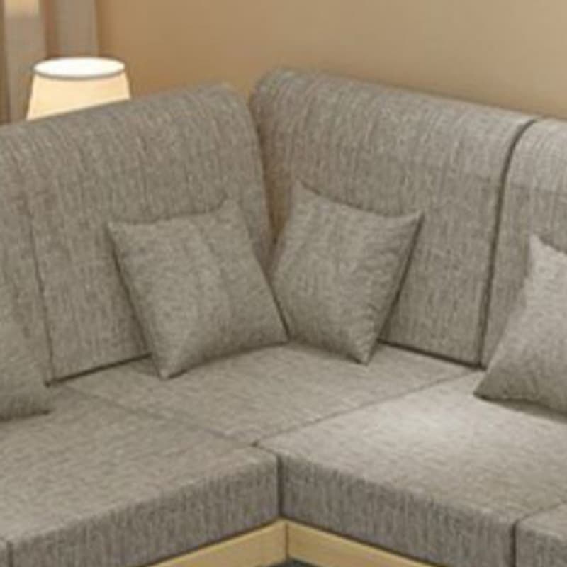 Cosy Cotton and Linen 2-Piece Sectional Sofa with Stylish Wooden Frame - image 8