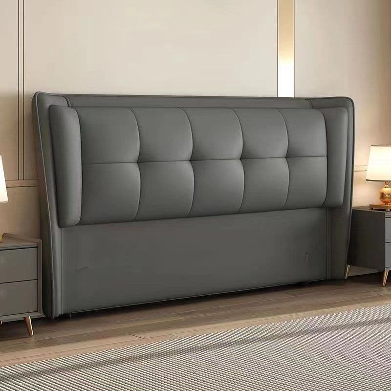 Modern Free-standing Standard King(76"W x 80"L)/Queen(60"W x 80"L)/Full(54"W x 75"L) Wingback No Distressing With Legs in Wood/ Upholstery and Decorative-stitched