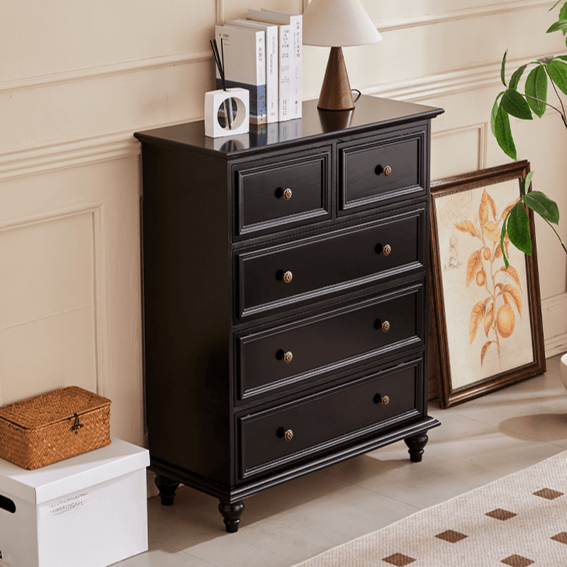 Casual Raw Wood Console Dresser/Semainier with 5/7/9 Drawers in Horizontal/Vertical Orientation - image 4