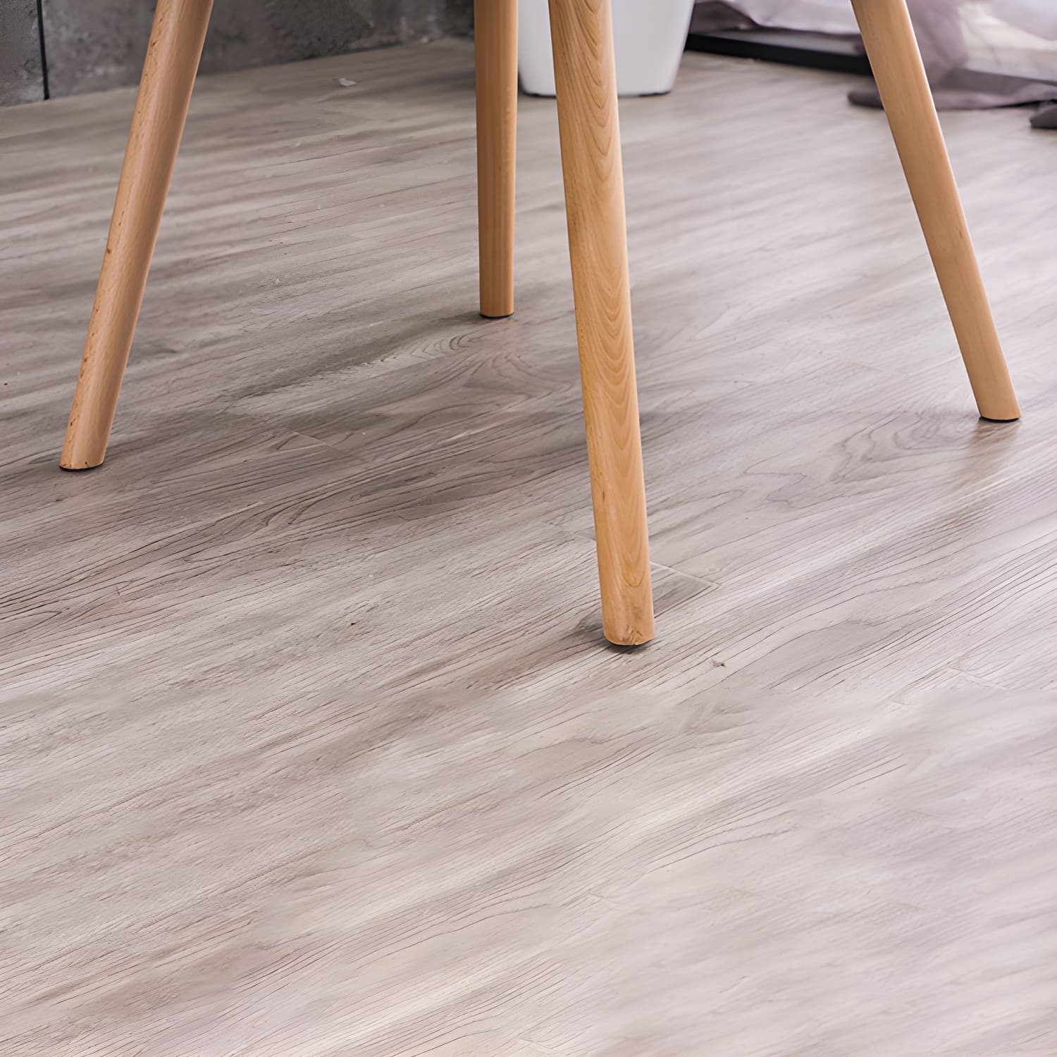 Scandinavian Beech Solid Back Arm Chair Fabric Dining Chair with Natural Legs - image 29