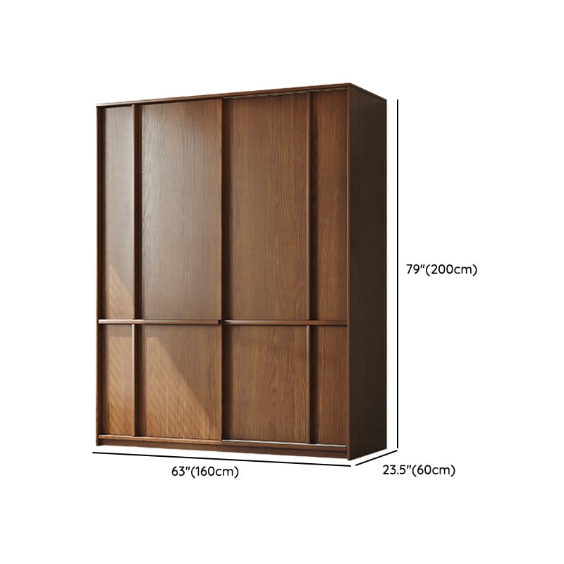 Stylish Coffee Modern Lumber Standalone Armoire Cabinet with Soft Close Drawers and Doors, Interior Shelves - image 10