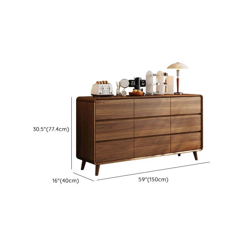 Cocoa Modern Simple Style Manufactured Wood Double Dresser/Bachelor Chest/Semainier with 6/3/5 Drawers Horizontal/Vertical - image 16