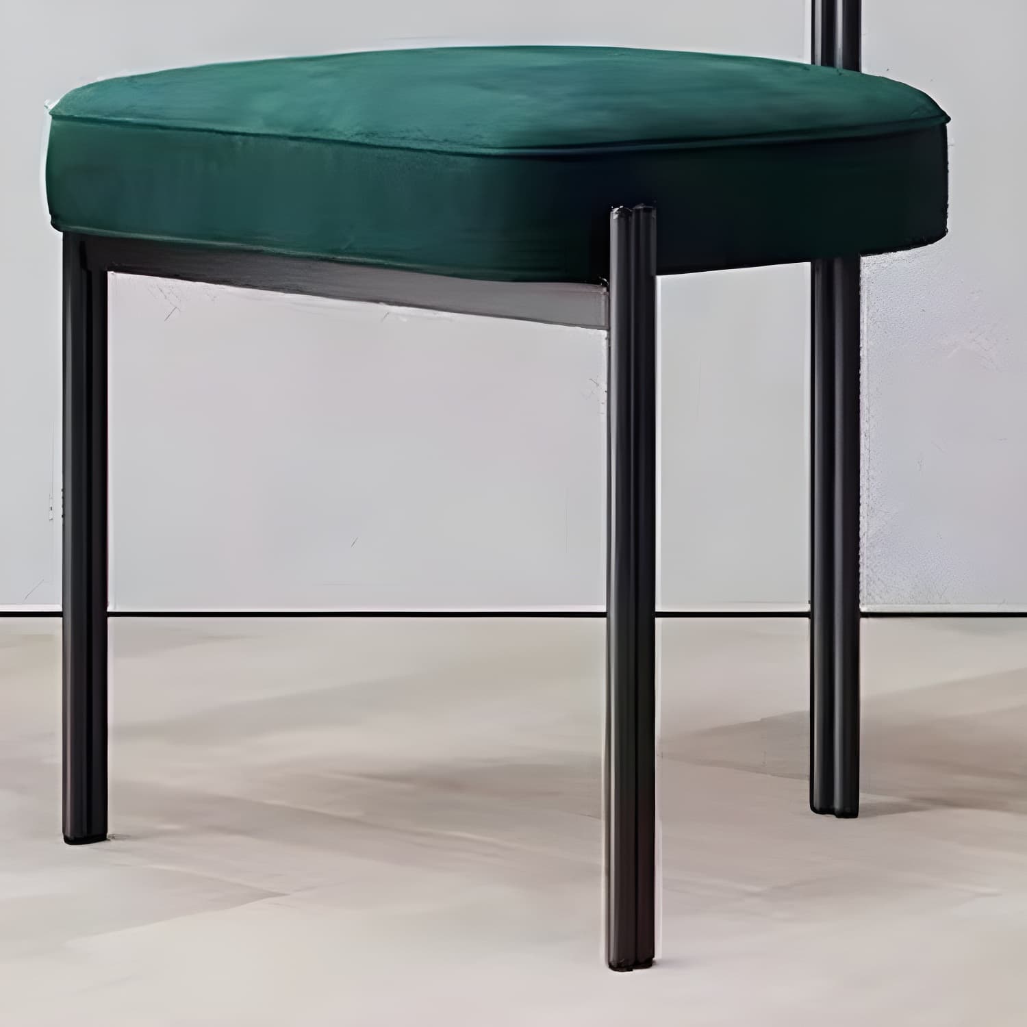 Glam Style Upholstered Dining Chair Open Back Dining Side Chair for Indoor - image 22