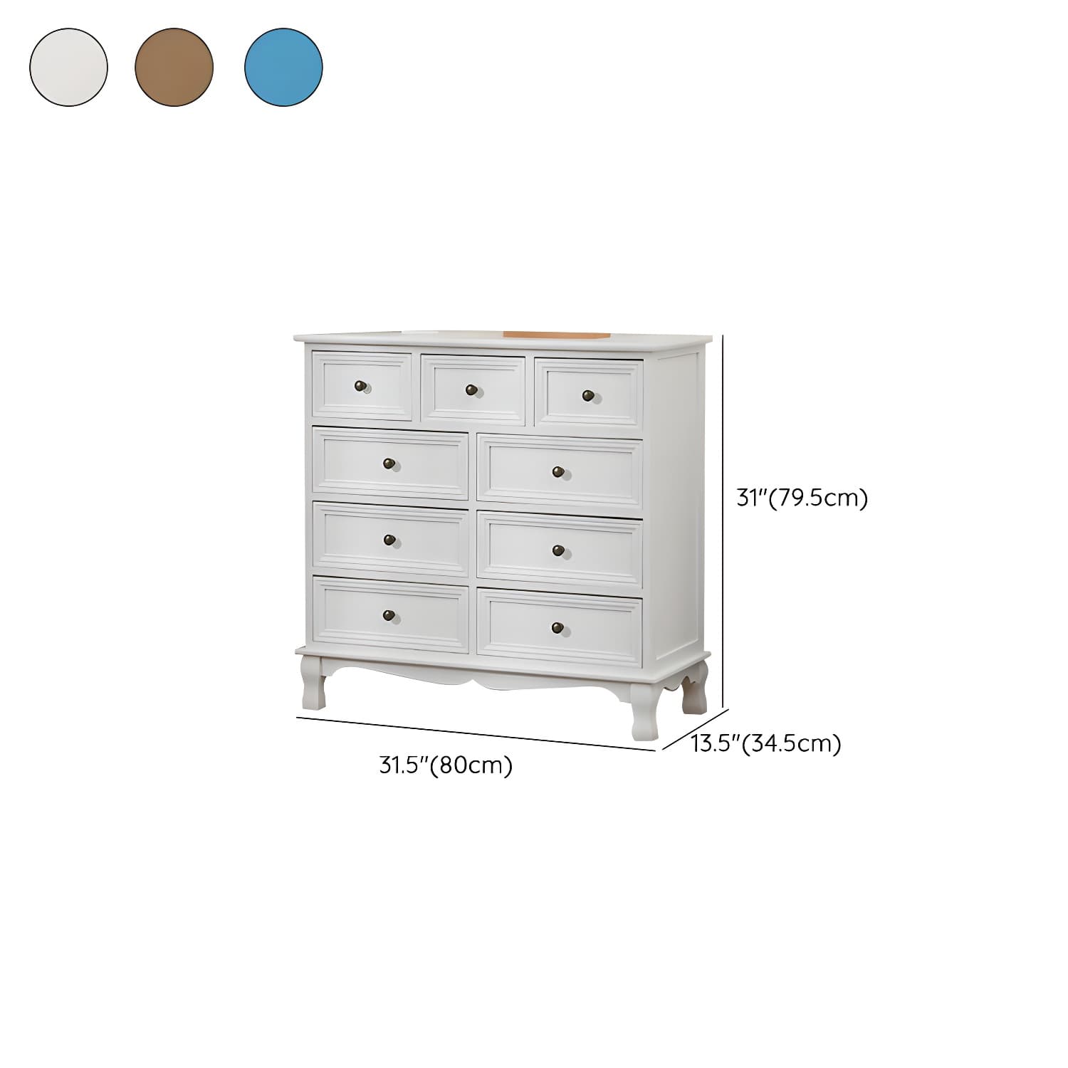 Modern Wooden Bachelor Chest with Vertical Drawers with Drawers - image 18