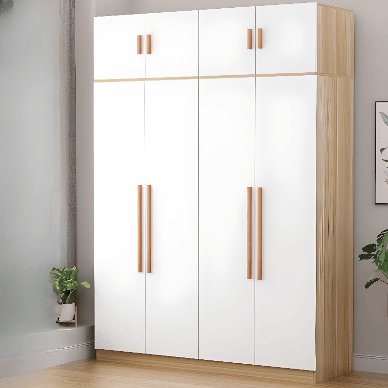Modern Timber Detached Wardrobe with Soft Close Drawer, Soft Close Door, Interior Shelves & Clothing Rod - image 7