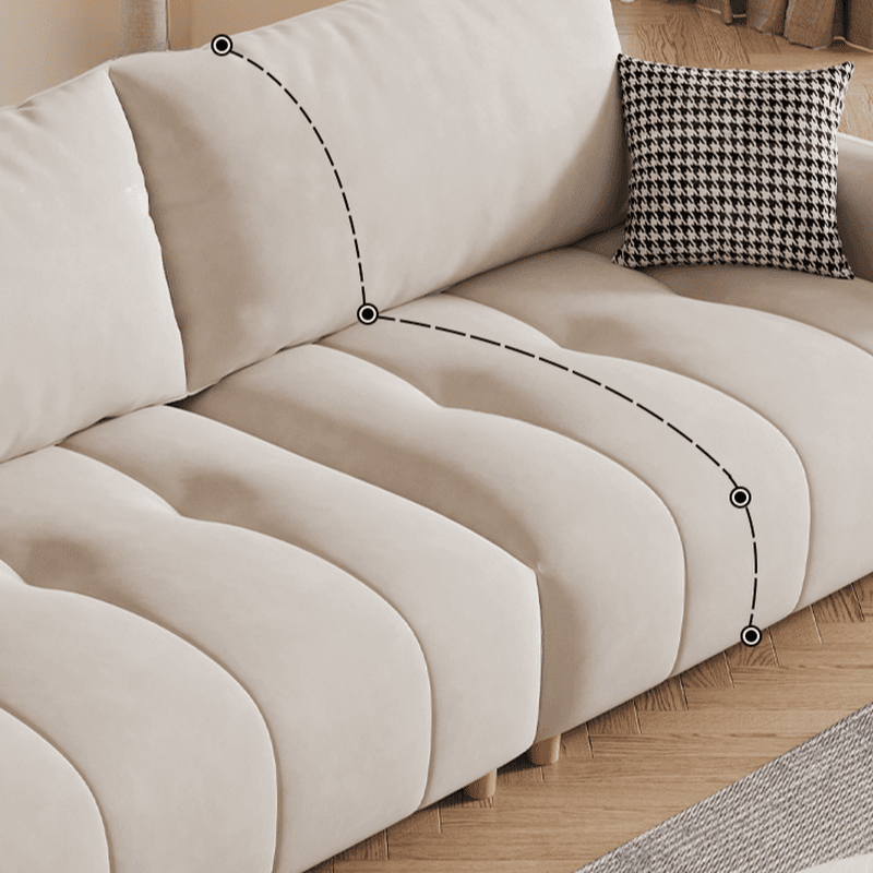 White Flannel Standard Sofa/Loveseat with Armrest - image 5