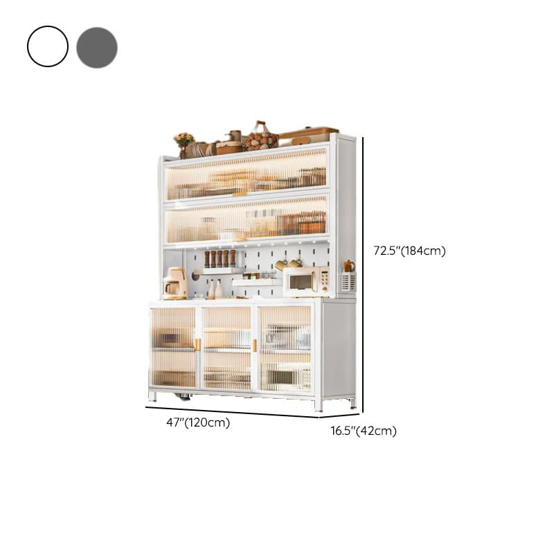 Modern Alloy Kitchen Storage, Alterable Shelf & Functional Storage Cabinet, 4 Doors/3 Doors/5 Doors, Standard - image 19