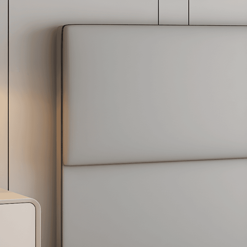 Modern Simple Style Panel Headboard in Wood with No Distressing, Rectangle Shape for King/Queen/Full Bed, Featuring Sponge Upholstery and Standard Height - image 14