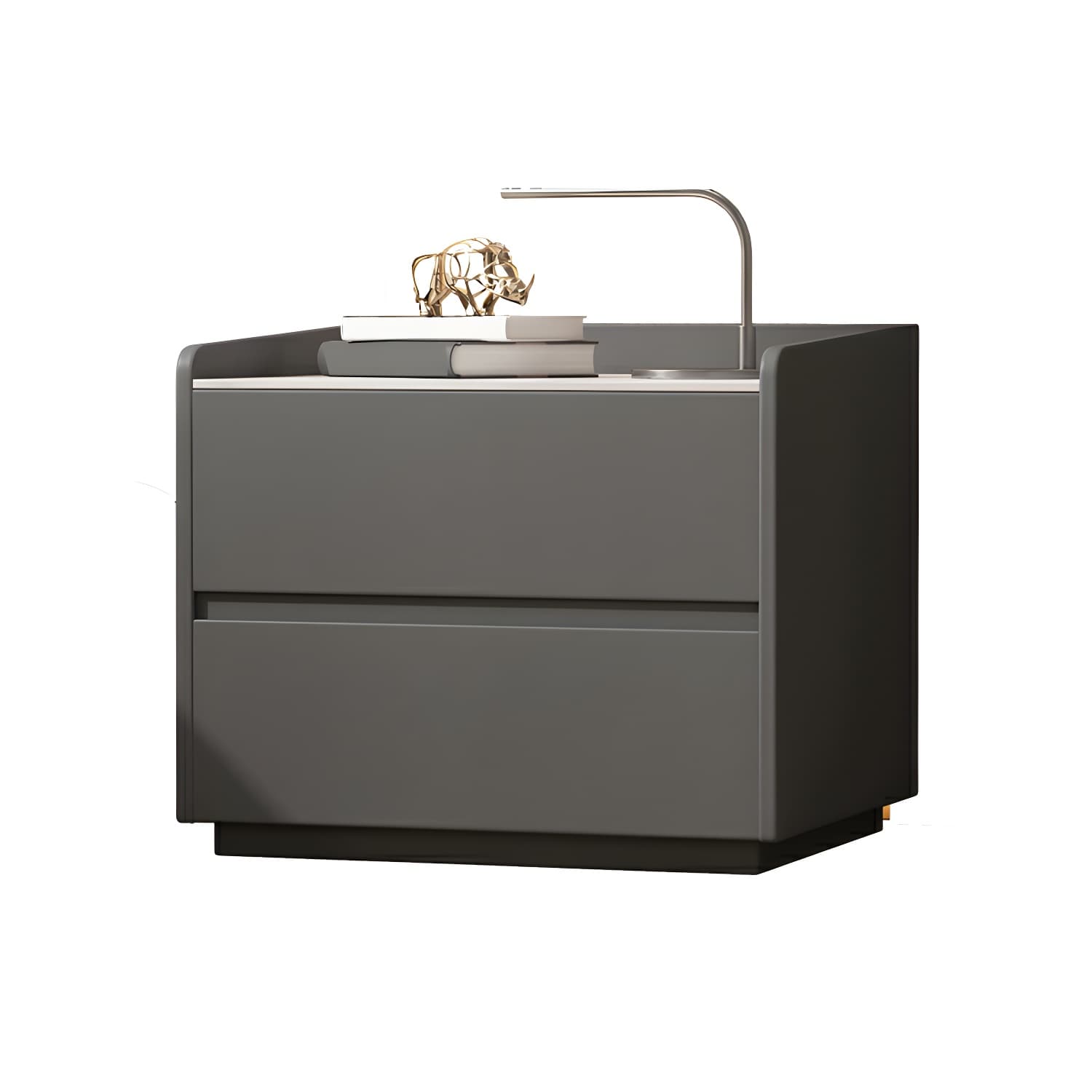White Slate Countertop Nightstands Increase The Surrounding Height to Prevent Falling - image 15