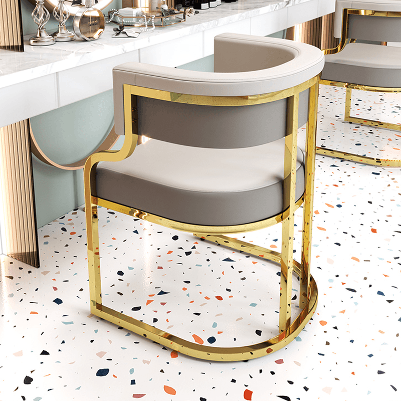 Secure Framed Gilded Arm Chair with Foot Pads - image 13