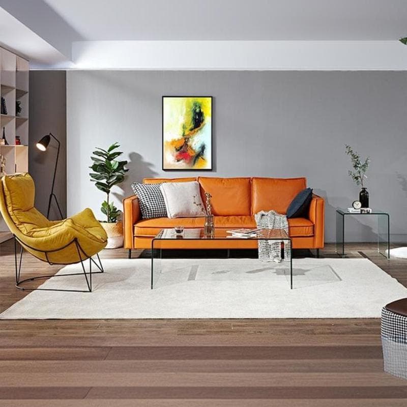 Modernism Oblong Cocktail Table in Glass with Sled Base for Living Room - image 5