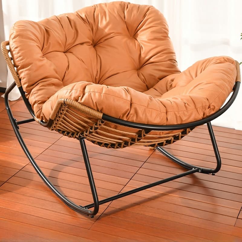 Ergonomic and Stationary Cotton Nursery Recliner with Back - image 3