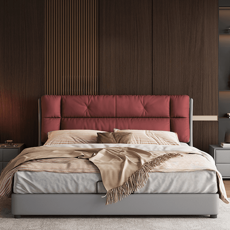 Light Gray Solid Color Storage Bed/Platform Bed with Pine Wood Frame for Living Room - image 6