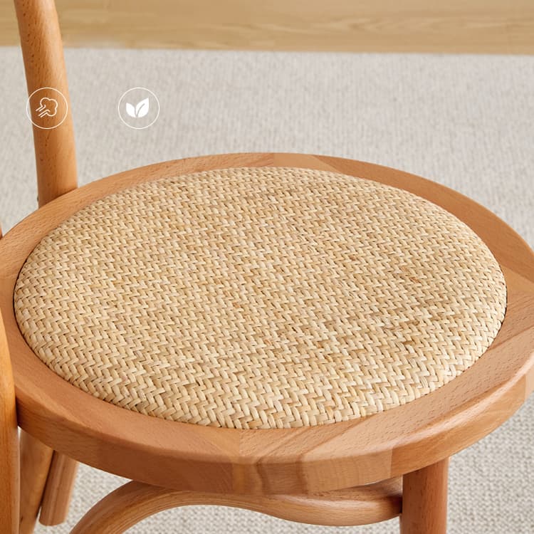Scandinavian Wooden Side Chair with Standard Height and Armless Design - image 16