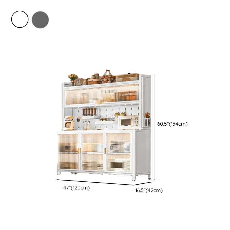 Modern Alloy Kitchen Storage, Alterable Shelf & Functional Storage Cabinet, 4 Doors/3 Doors/5 Doors, Standard - image 18