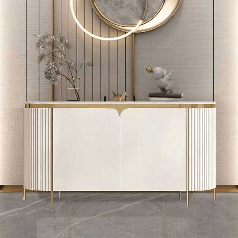Glamorous Ground Sideboard with Standard/Narrow Size, 1 Shelf, Cabinets, Sintered Stone Countertop, and 2 Doors - image 15