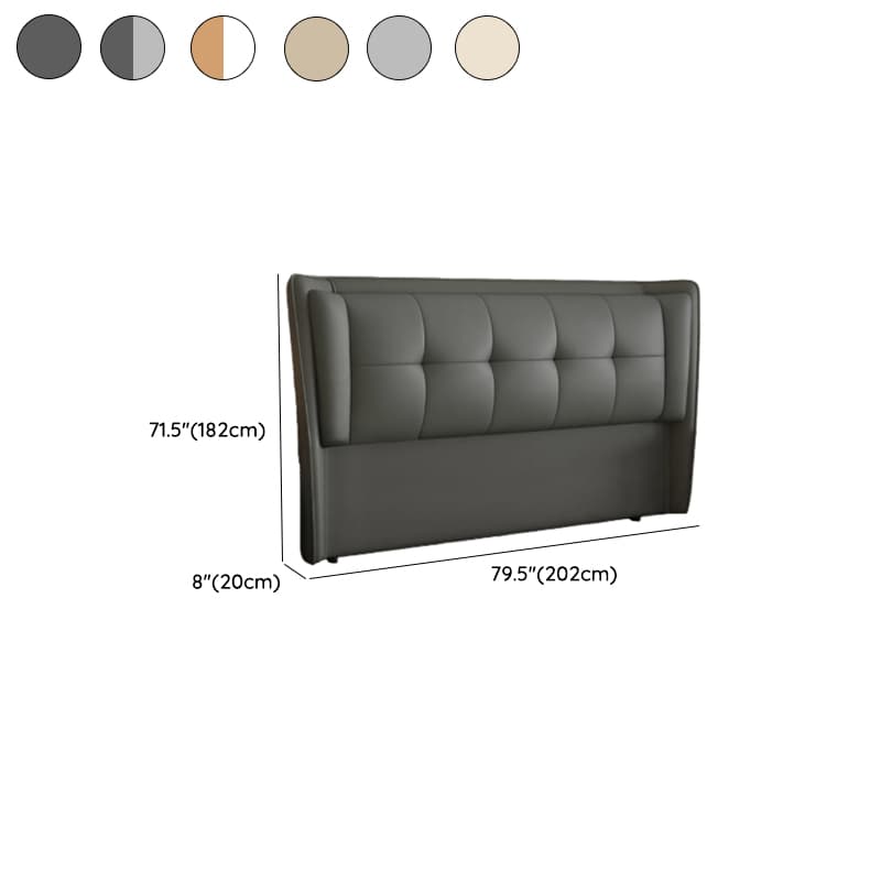 Trendy Panel Headboard with No Distressing, Piled Tufted Rectangle Design for King/Full Bed, Featuring Sponge Upholstery and Standard Height - image 12