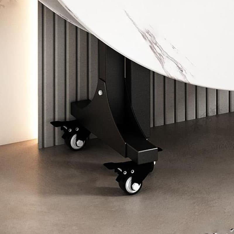 Manufactured Wood Top Extendable Dining Table with Metal Legs - image 5