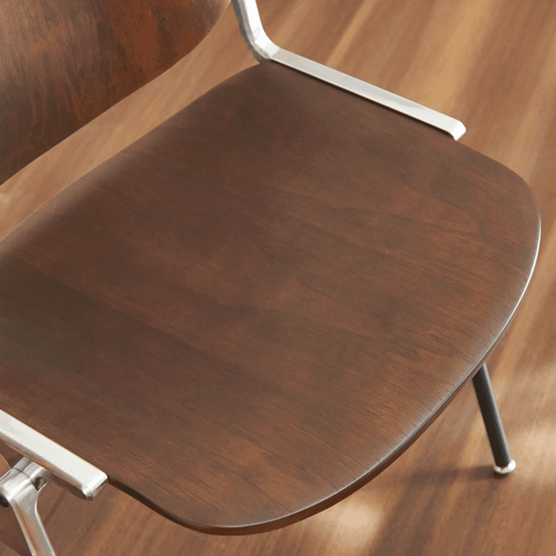 Old School Ventilated Back Armless Chair with Ink/Metallic Metal Legs, Nestable - image 20