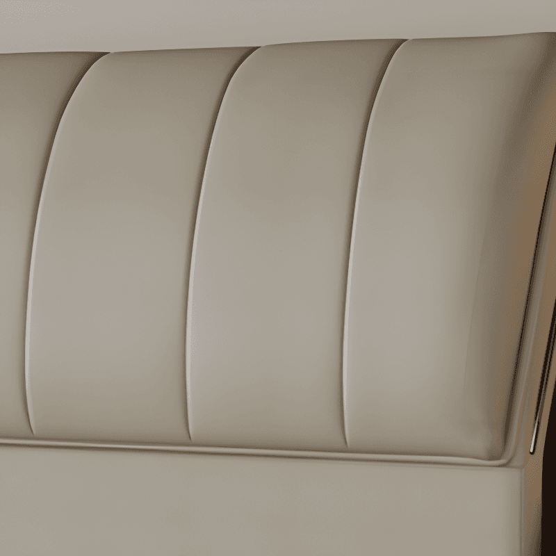 Trendy Panel Headboard in Natural Wood with No Distressing, Rectangle Shape for Queen/Full Bed, Featuring Sponge Upholstery and Standard Height - image 11