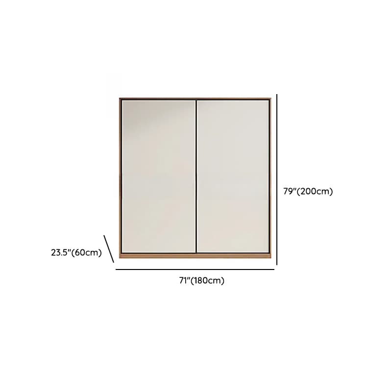 Chalk Minimalist Laminate Cabinet Armoire with Soft Close Drawer, Soft Close Door, Interior Shelves, and Clothing Rod - image 11