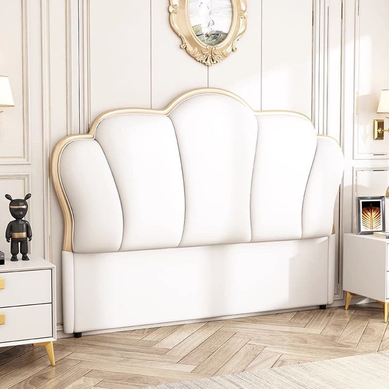 Art Deco Style Panel Headboard in Timber with No Distressing for King/Queen/Full Bed, Featuring Sponge Upholstery and Free-standing Standard Height - image 7