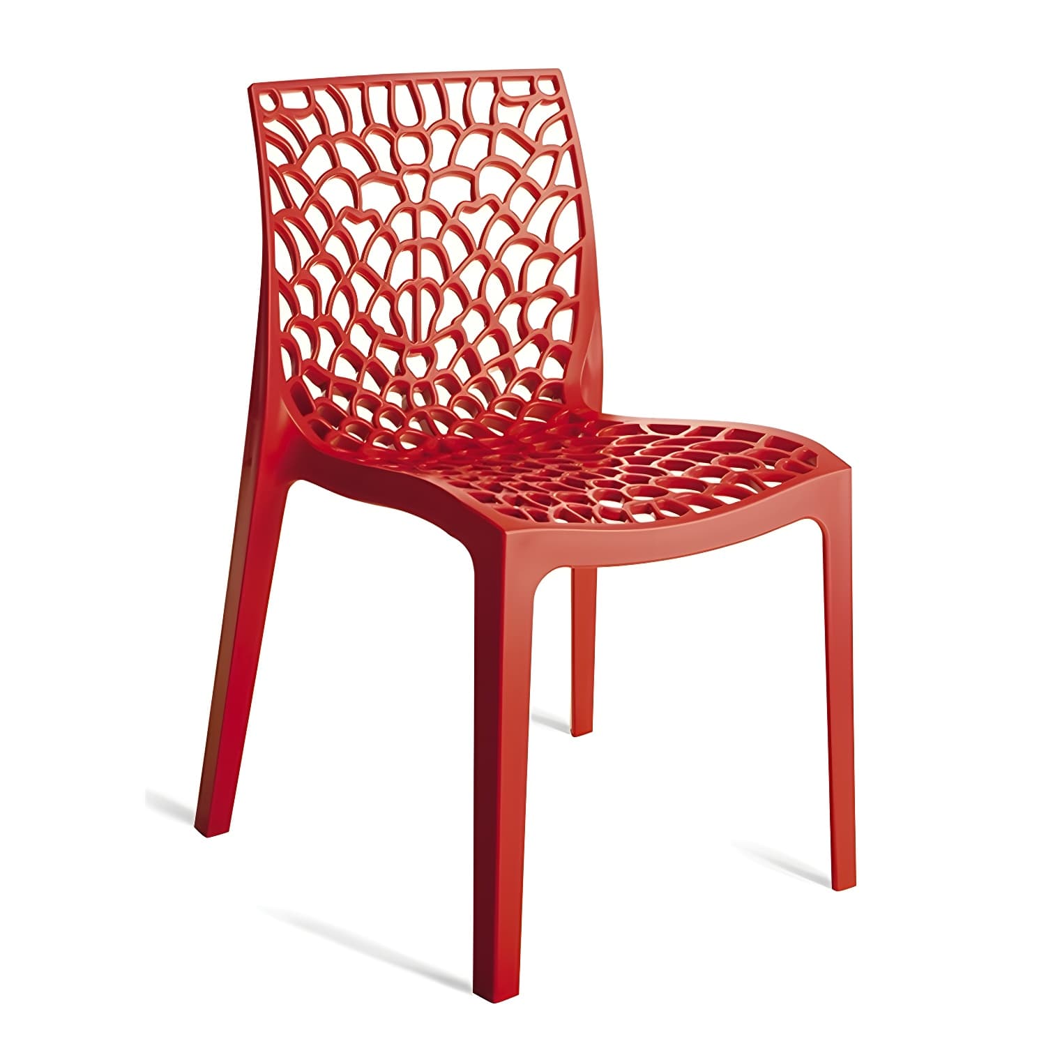 Scandinavian Style Plastic Side Chair with Armless Design Suitable for Kitchen & Dining - image 7