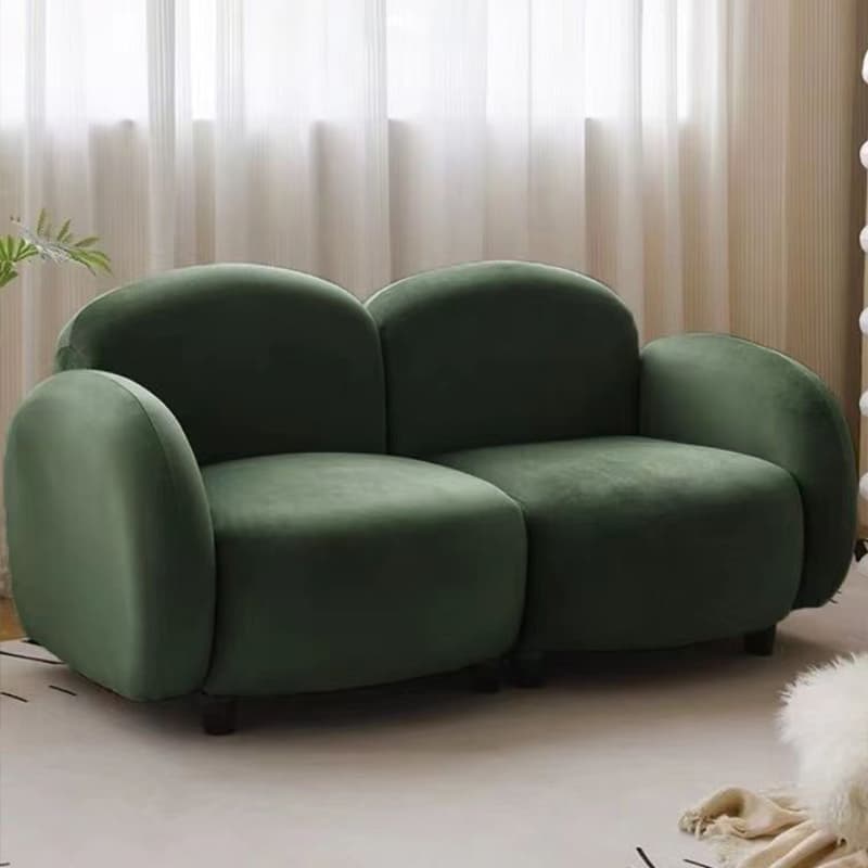 Grey/Green/Coffee Upholstered Cushioned Loveseat with Armrest Living Room - image 4