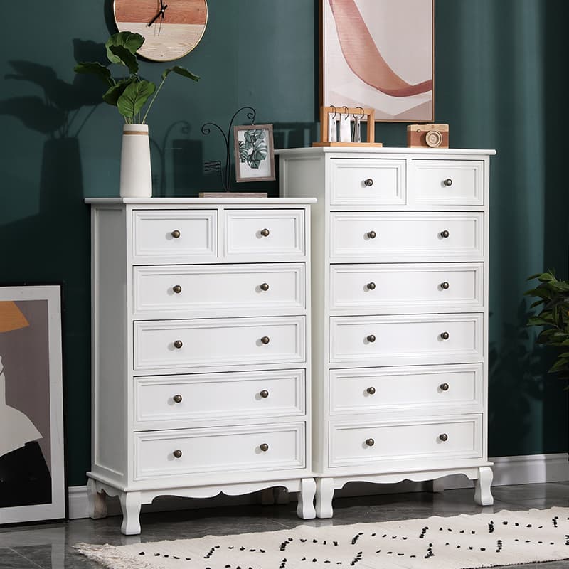 Modern Wooden Bachelor Chest with Vertical Drawers with Drawers - image 7
