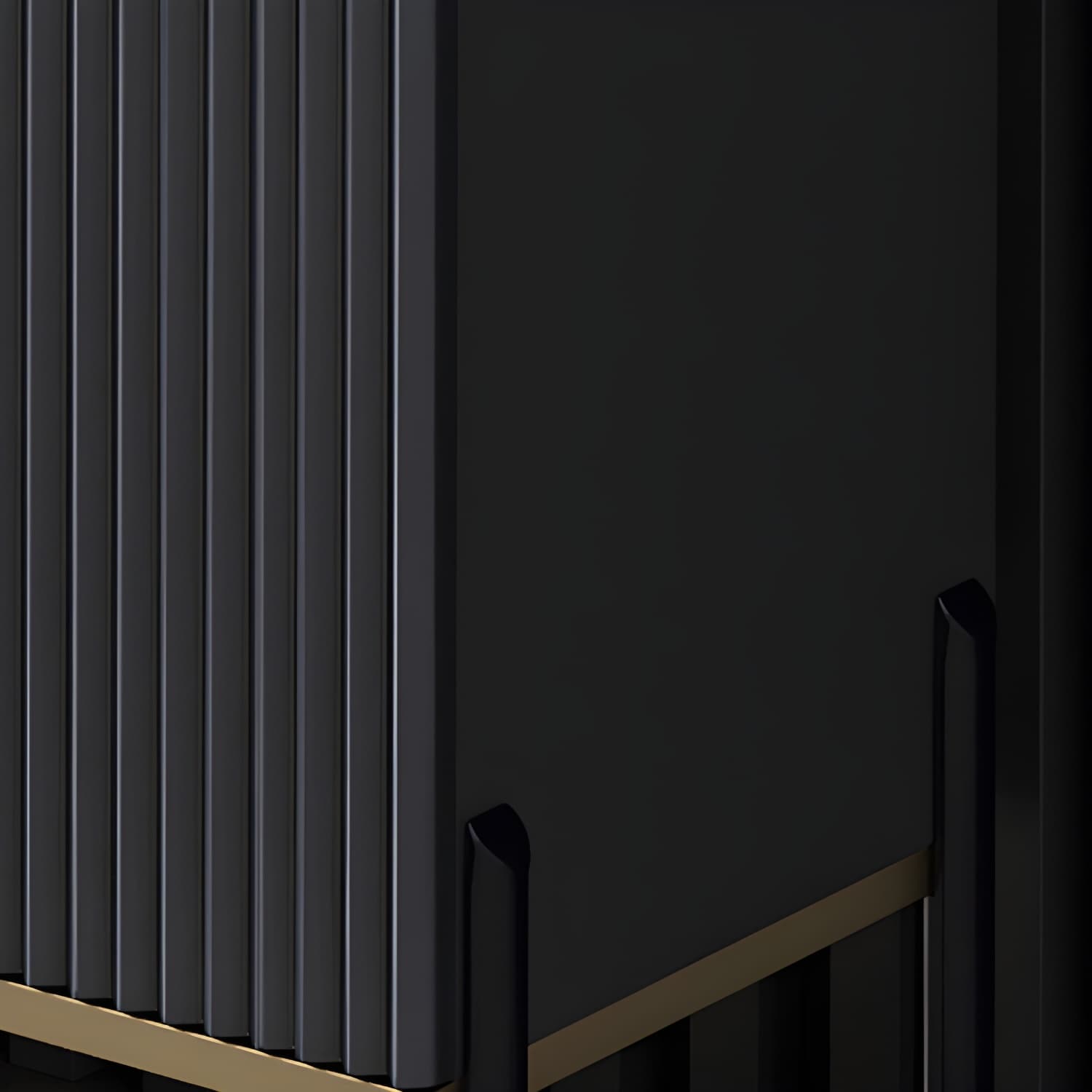 Artificial Wood Sideboard Glam Sideboard with Doors for Living Room - image 12