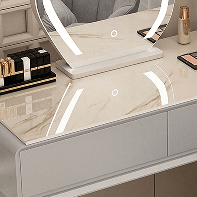 Bluetooth Compatible Vanity Set with LED Lighting, Electrical Outlet, Scalable Design, Push-Pull, and Adjustable Touch Brightness - image 6