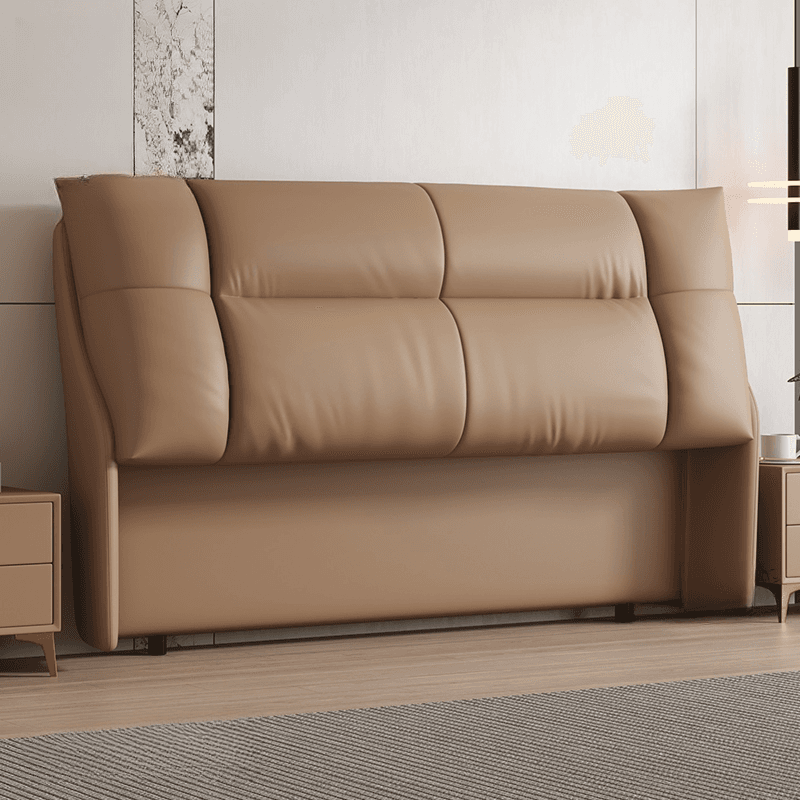 Trendy Panel Headboard in Natural Wood with No Distressing, Rectangle Shape for King/Queen/Full Bed, Cotton Upholstery Fill, Standard Height - image 6