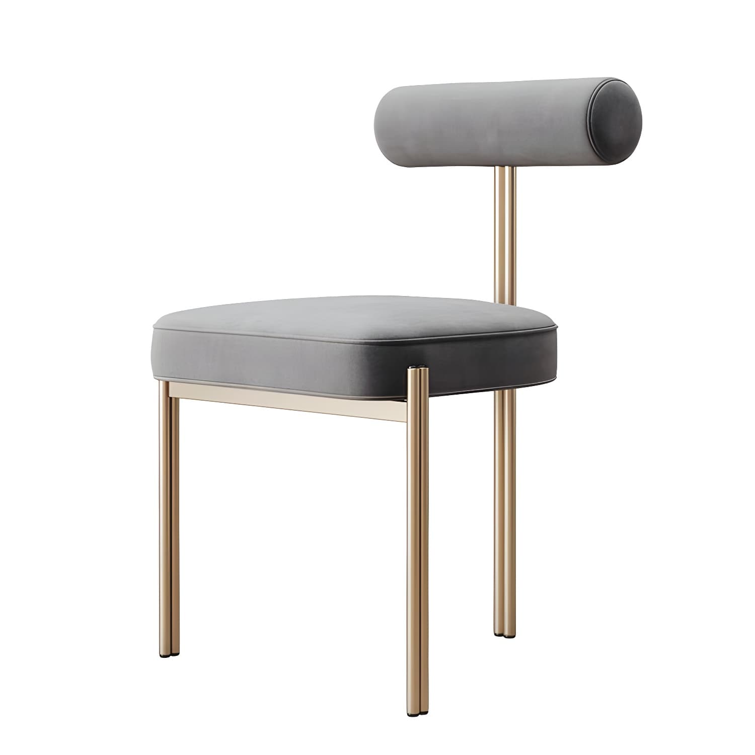 Glam Style Upholstered Dining Chair Open Back Dining Side Chair for Indoor - image 10