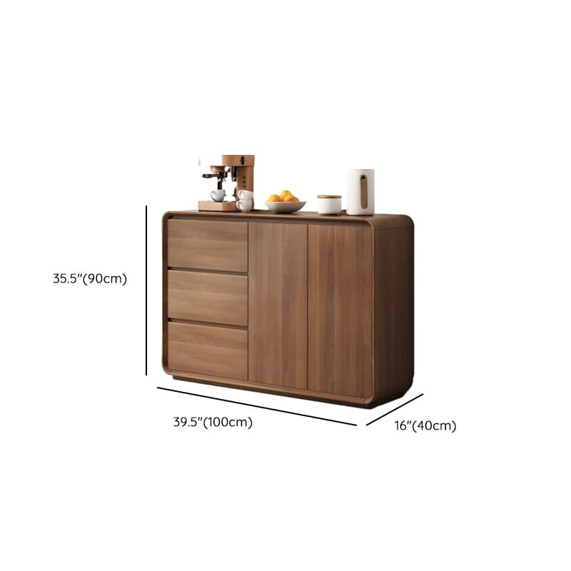 Ground Detached Cocoa Worktop Sideboard with Kitchen Gadget Storage for Culinary Space - image 9
