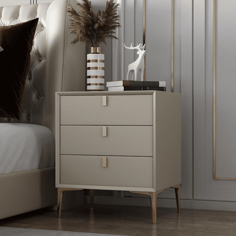 Modern Lumber Nightstand With Drawer Storage & Leg, 3 Drawers/2 Drawers - image 19