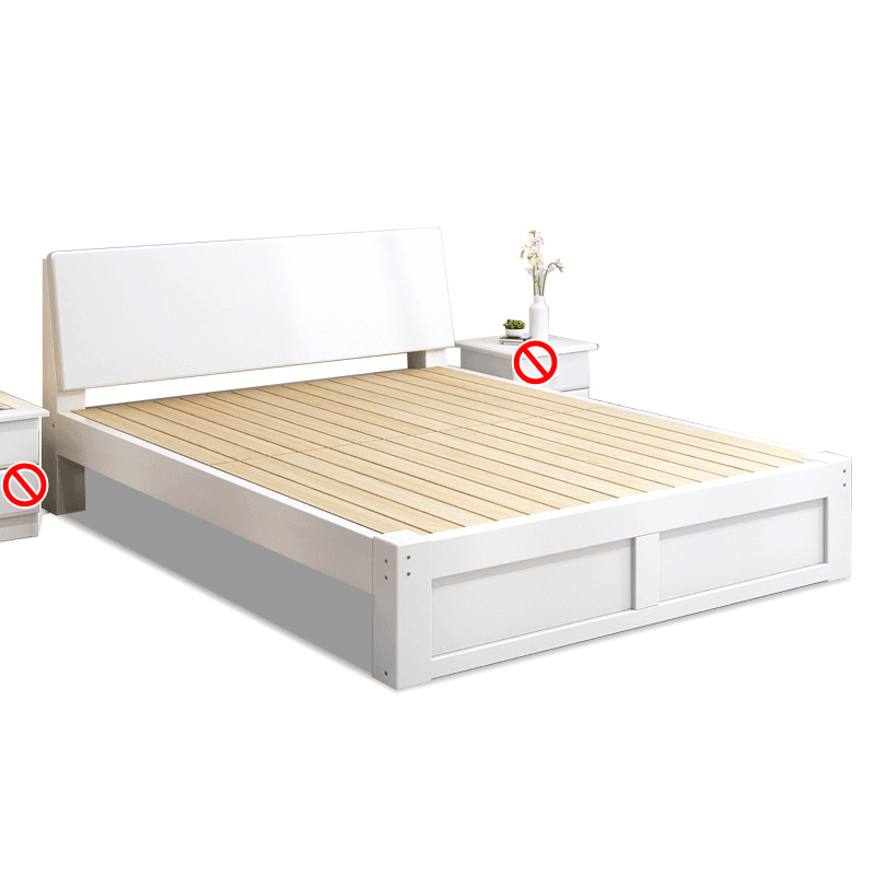 Casual Pine Wood Cabinet Bed/Pallet Bed Frame with 2 Drawers