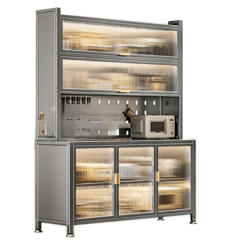 Modern Alloy Kitchen Storage, Alterable Shelf & Functional Storage Cabinet, 4 Doors/3 Doors/5 Doors, Standard - image 5