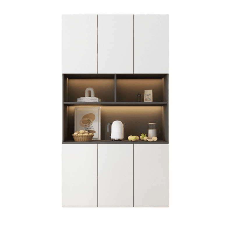 Two Toned Unclosed & Self-supporting Wide Sideboard with 2 Shelves & Benchtop - image 5