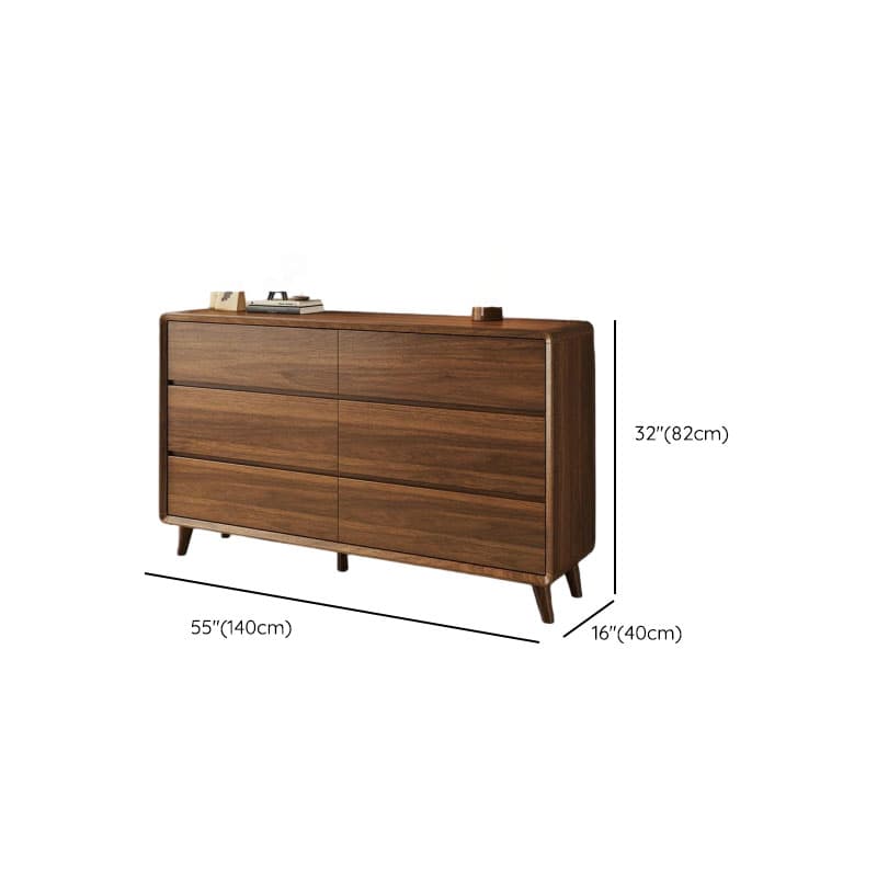 Cocoa Simple Double Dresser/Bachelor Chest Oak Wood with 8/6/5 Drawers Horizontal/Vertical - image 14