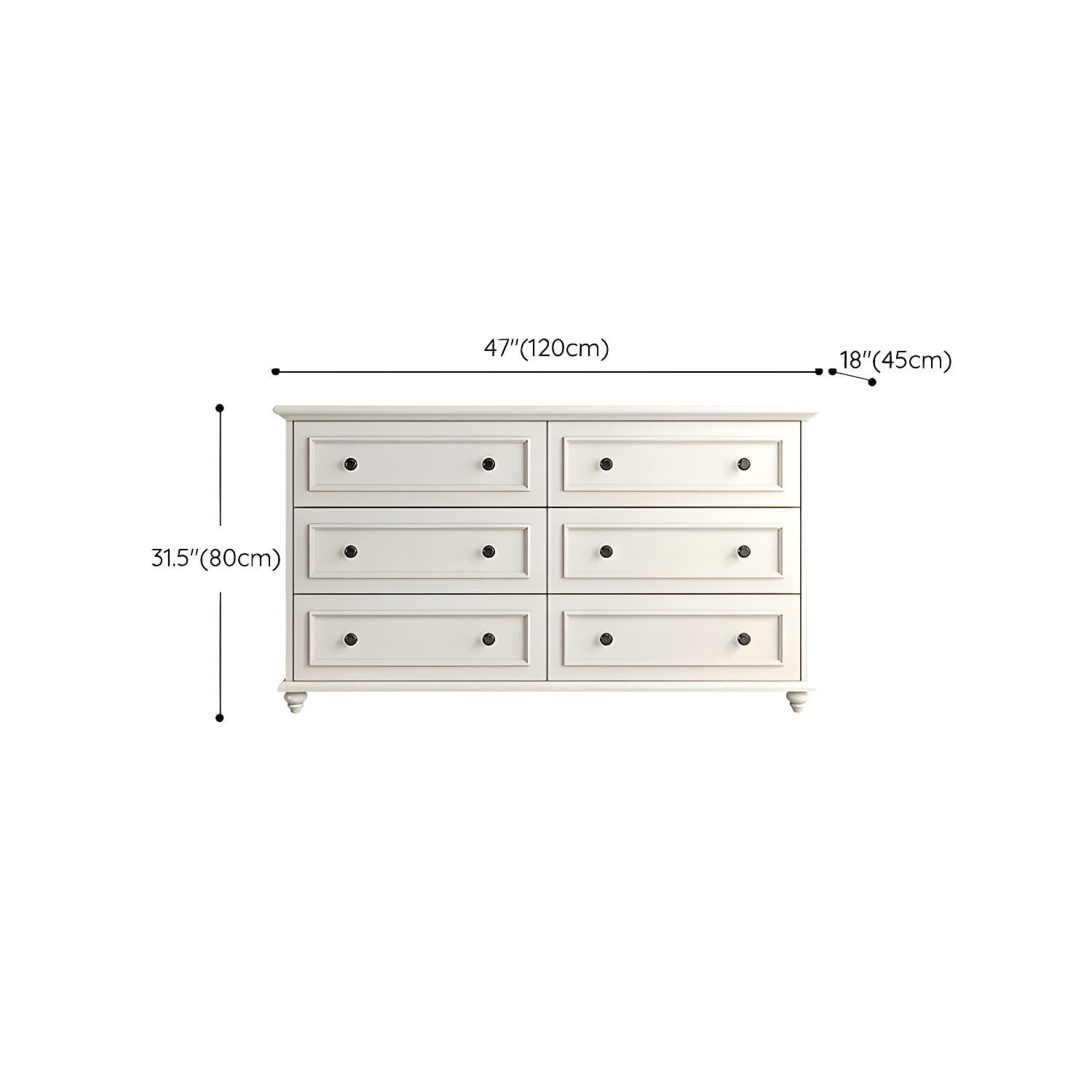 Solid Wood and Soft-Close Drawers Modern Chest with Wood Top - image 19