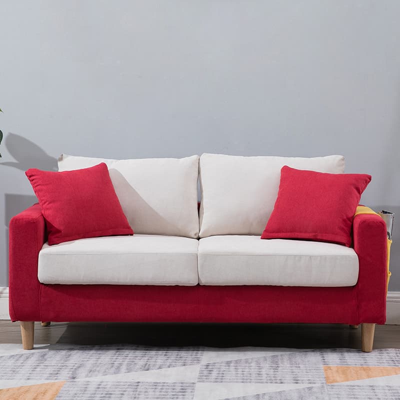 Contemporary Beige/Khaki/Gray Solid Color Standard Sofa with Storage, Wide Pillow Back and Square Arm - image 24