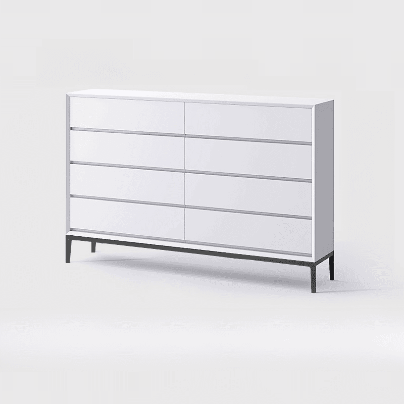 Trendy Raw Wood Console Dresser, Horizontal with 8 Drawers - image 9