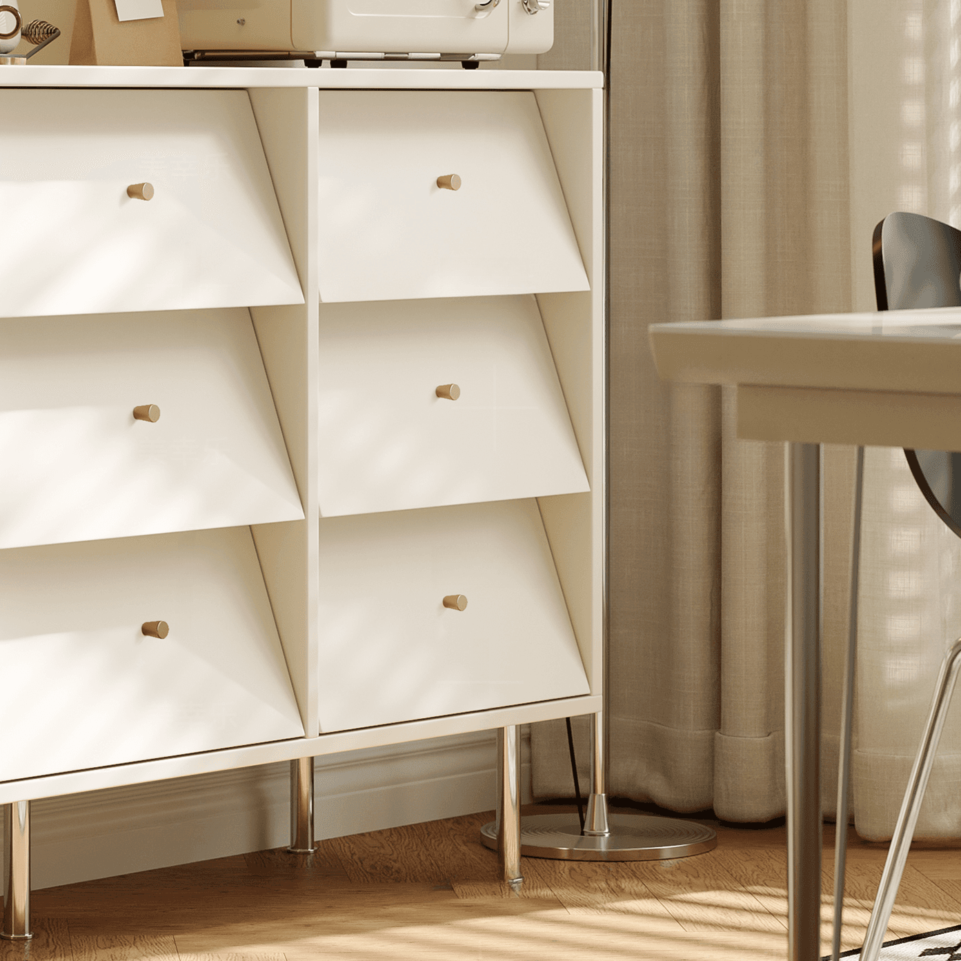Chalk Casual Raw Wood Semainier for Sleeping Quarters with 9 Drawers/6 Drawers Horizontal/Vertical - image 3